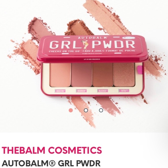 THEBALM COSMETICS AUTOBALM GRL PWDR! Cheeks On the Go! Blush & Highlight PALLET - Picture 13 of 16
